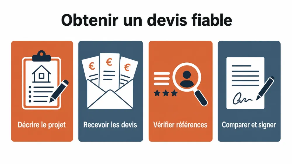 Les quatre étapes concrètes pour sécuriser un devis de rénovation.