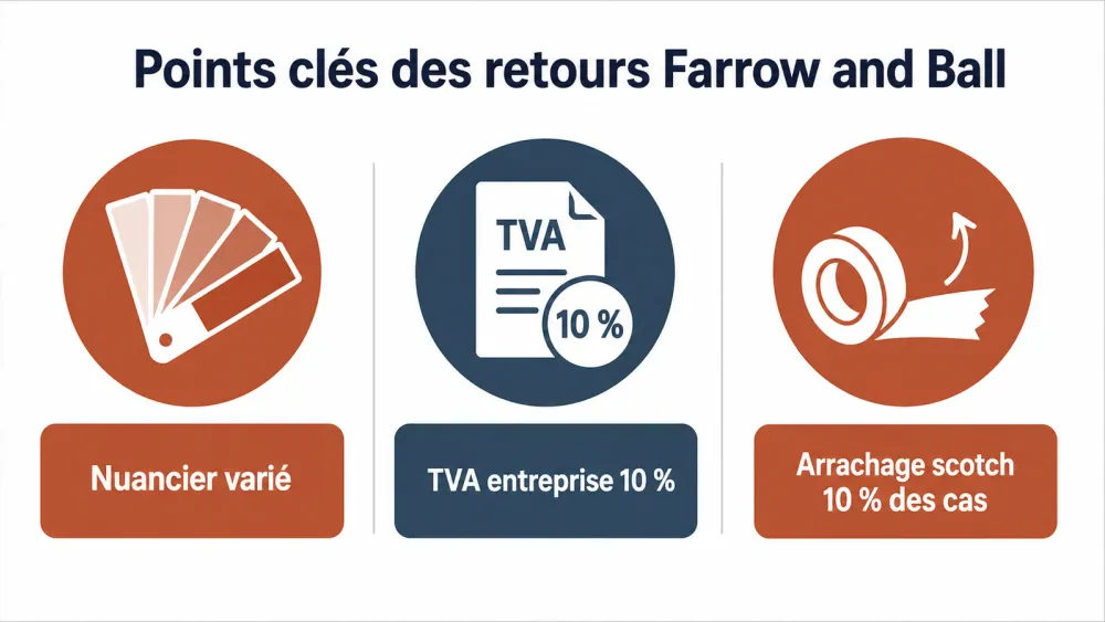 Synthèse visuelle des faits marquants mentionnés dans les avis sur la peinture.